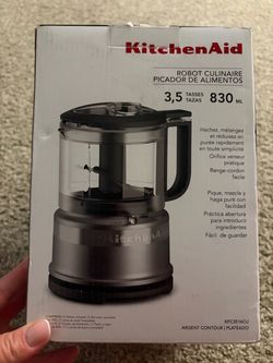 KitchenAid 3.5 Cup Food Chopper KFC3516CU, Contour Silver