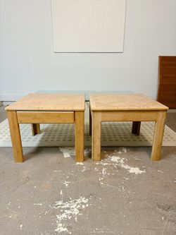Mcm Parquet side tables (2)