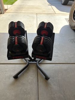 FitRx Adjustable Dumbbells Set  with Stand