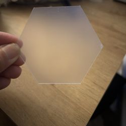 Hexagon Acrylic Wedding Placecards 