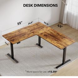Adjustable Corner Standing Desk L Shape