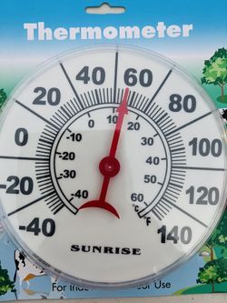 Jumbo 7" Thermometer. Wall hangable