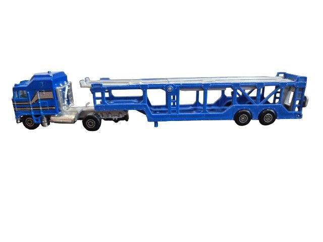Vintage Yatming 1:64 Kenworth K100 COE Auto Transporter Truck + Trailer