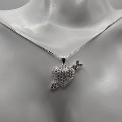 Gargantilla de Plata Taxco 925 – Corazón con Flecha Brillante
Plata 925 certificada Taxco, México