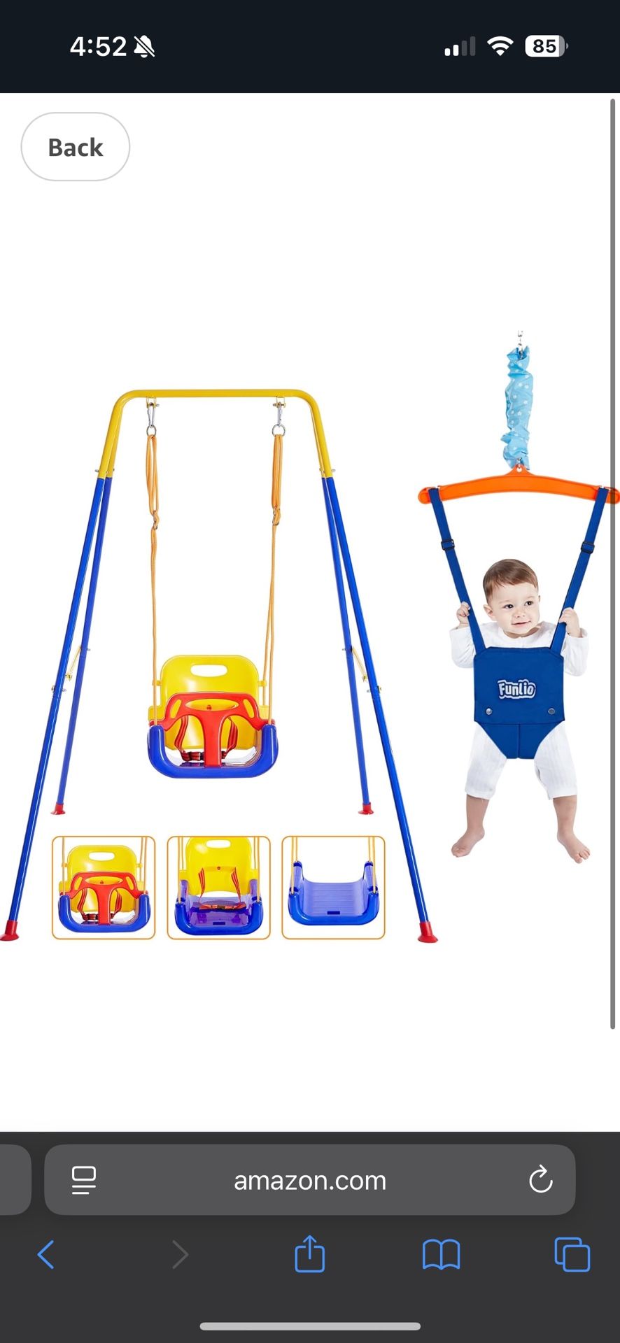 FUNLIO 2-IN-1 SWING SET