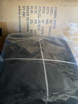 Many 10 Gal Breathable Cloth Pots With Handles