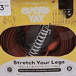 Dog Tie Out Cable New Never Used 