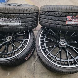 22" New Staggerd MERCEDES BENZ EQS Wheels With New Tires