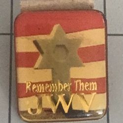 Brand new vintage Remember Them JWV Jewish War Veterans Of The USA Lapel Pin