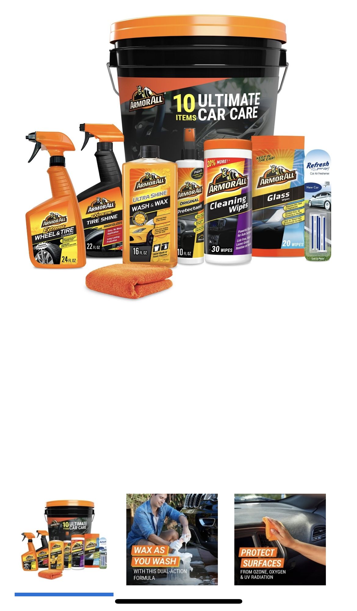 Armor All 10 Pc Car Wash Brand New 