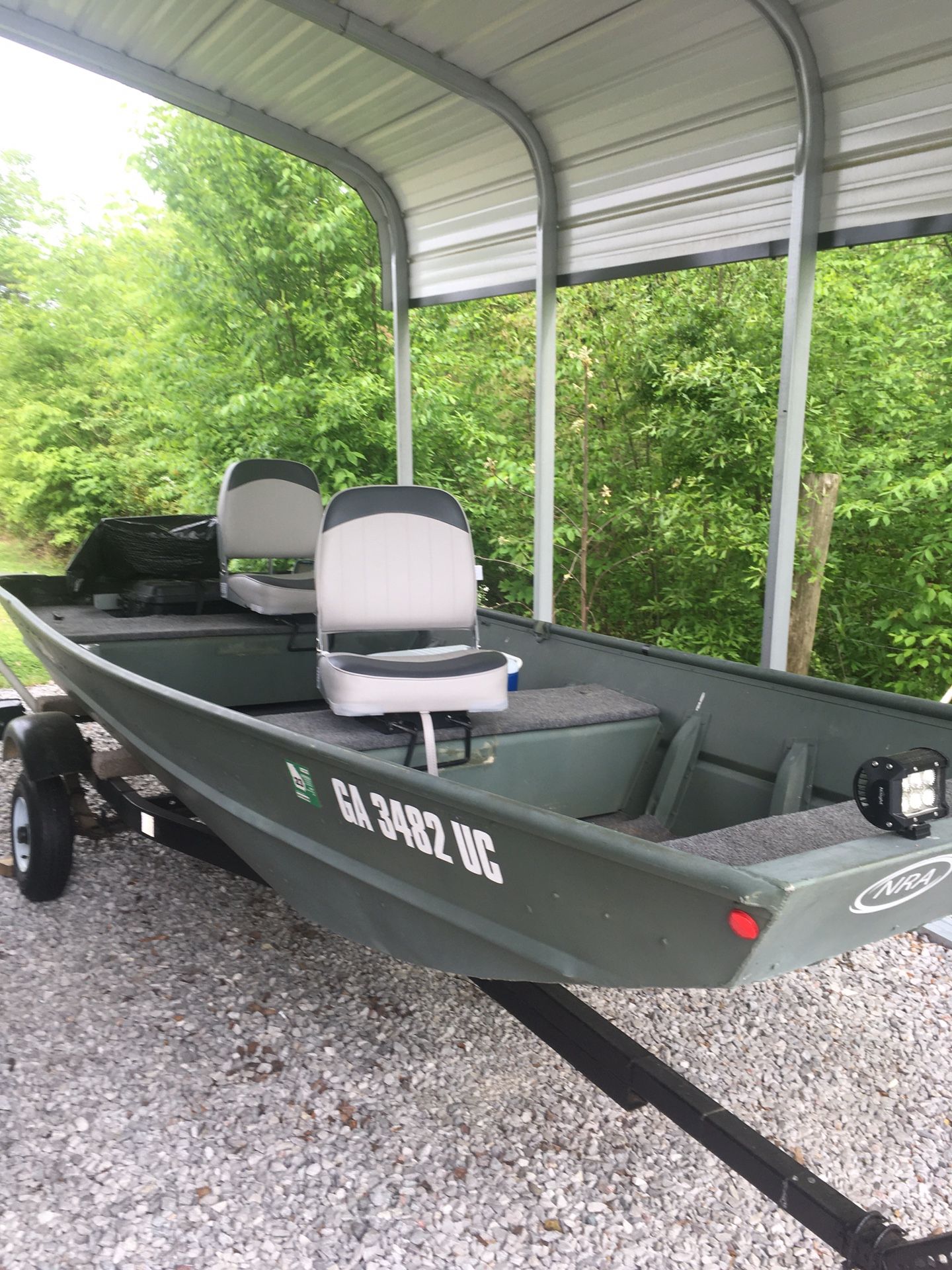 14 Ft John Boat & Trailer 