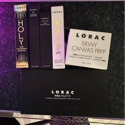 brand new unopened lorac makeup bundle (6 full size products)
