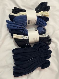 Men’s Socks Nordstrom Crew 10 pair Black and Blue