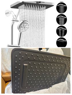 🚿 Hibbent cUPC Certified 13” Shower Head Combo – Chrome Finish  Upgrade your bathroom with this premium Hibbent shower head combo featuring a large 1
