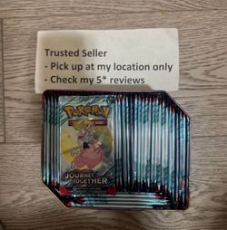 $6.25 each Pokemon Journey Together Booster Pack - 10 Cards/Pack - Random Art - SEALED