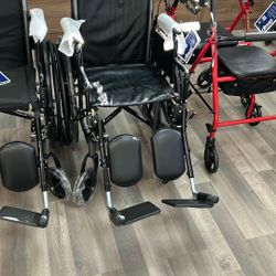Manual Wheelchair With Elevating Leg Rests.  16in 18in And 20in Available 