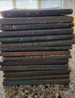 1920's 3x3 Mini Leather bound Books