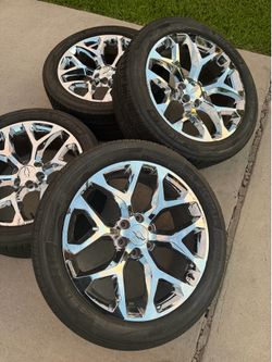 Chevy wheels 22” snowflakes 6Lug