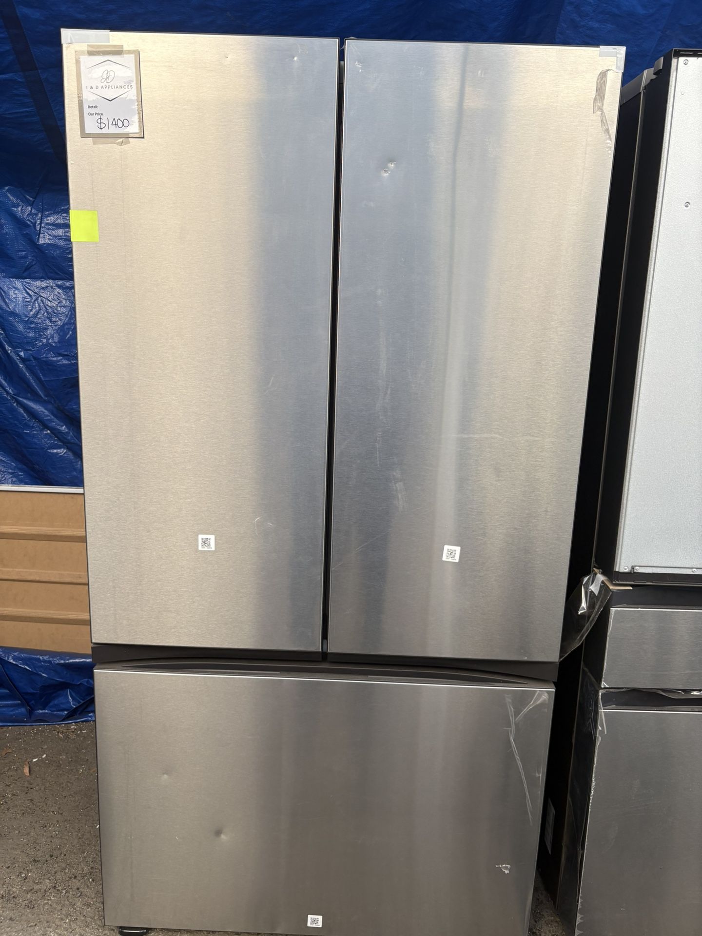 Samsung Bespoke 3-Door French in Stainless Steel