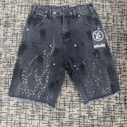 Hellstar denim shorts (s)