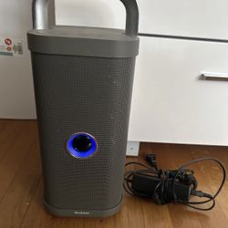 Brookstone Big Blue Party Bluetooth Speaker With Power Tested Holds Charge Loud