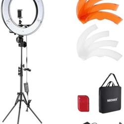 Ring Light 18inch Kit: 55W 5600K Professional LED with Stand and Phone Holder