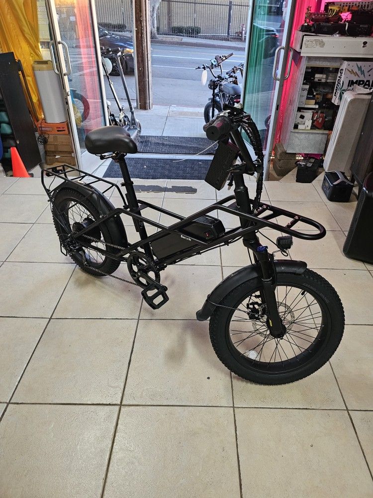 Baicycle A03 Peak 1200W Electric Bike, 20" Fat Tire All-Terrain Bikes, 48V 13Ah 28mph Ebike for Adults Full Suspension