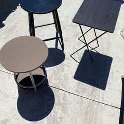 side tables and stool