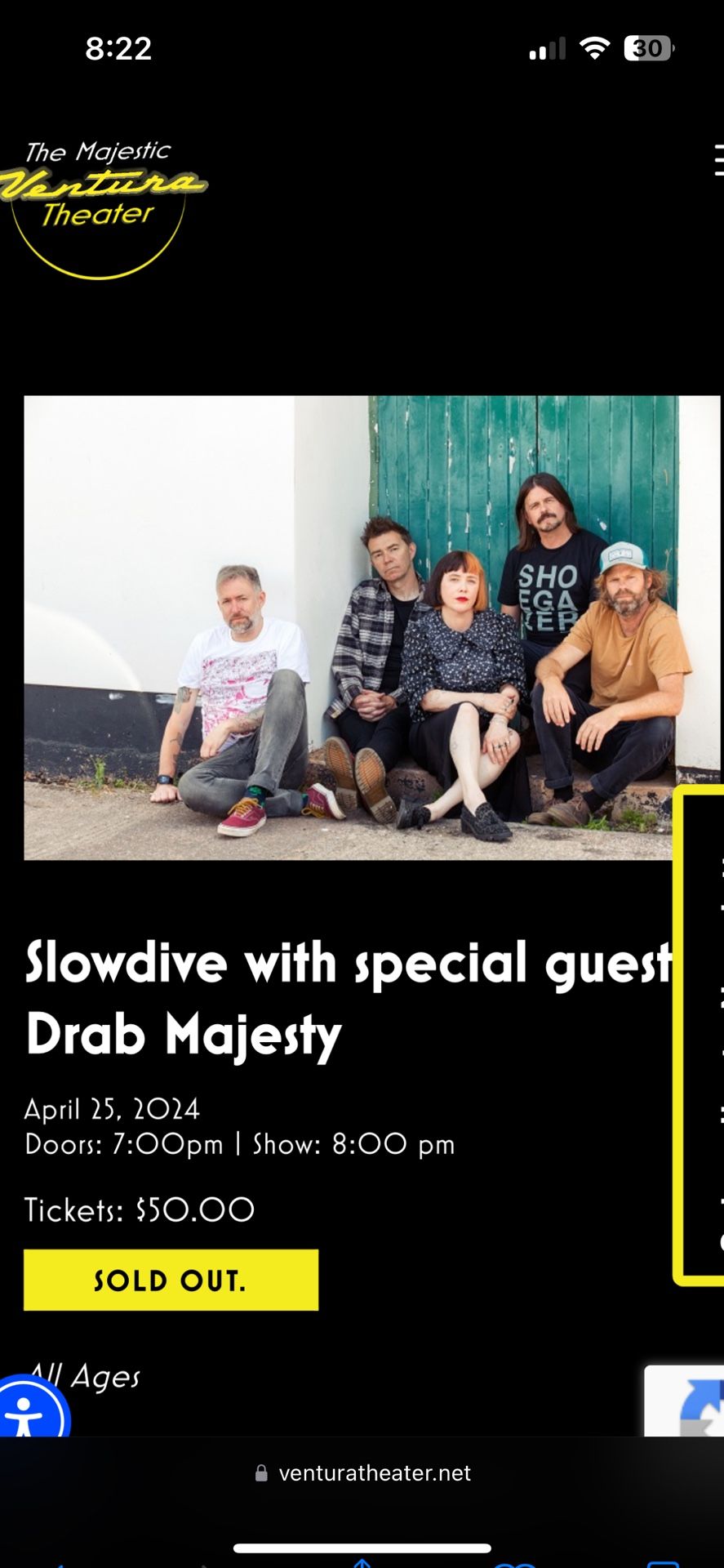 Slowdive Concert Tickets