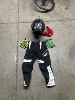 Bmx/MX kids Helmet gloves and pants