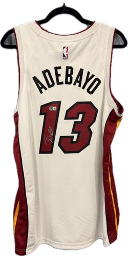 Bam Adebayo Signed Miami Heat Nike Jersey
