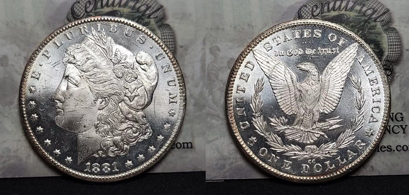1881 CC Morgan Silver Dollar $1 Choice BU - Better Carson City !!
