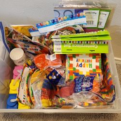 Giant Bin Of New Lego Block Party Supplies