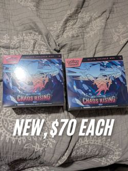 Pokemon Chaos Rising ETB Elite trainer, NEW