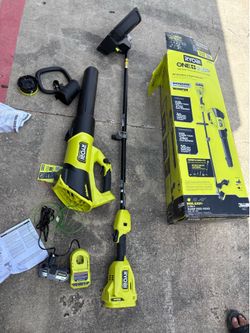RYOBI ONE+ HP 18V Brushless String Trimmer & Blower Combo Kit