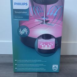 New Philips Viva Collection Soup Maker, Black & Stainless Steel - HR2204/70