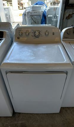 White GE Dryer with Knob Controls, Lightly Used