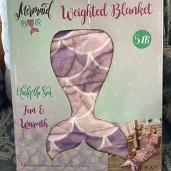Mermaid Weighted Trow Blanket 5 Lb