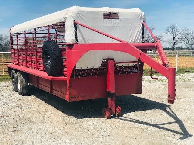 20' G N STOCK TRAILER GOOSENECK