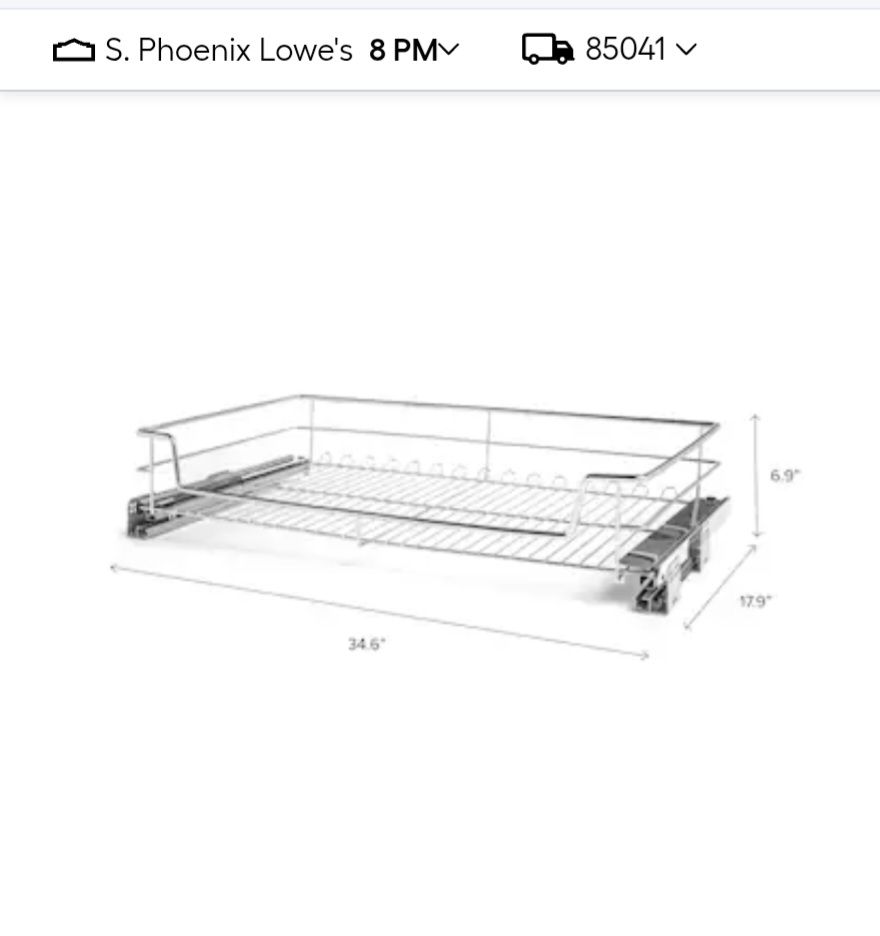 Kitchen Cabinet Sliding Basket 🧺