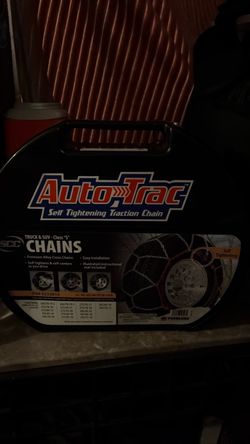 Self tightening traction chains for suv and trucks