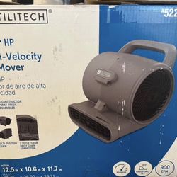 Utilitech Air Mover 1/4-HP 900-CFM Centrifugal Daisy Chain Compatible Indoor Blower Fan