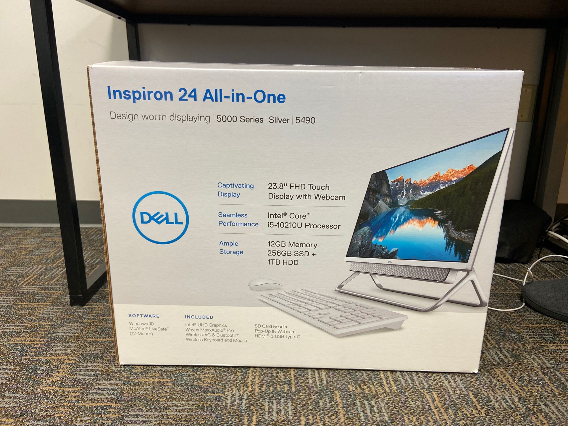 Dell Inspiron 5490 All-In-One PC, 23.8” Full HD Touch Screen Intel i5-10210U + Warranty