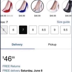  $20 Silver high heels never used size 7.