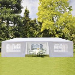 10x30 Pop Up Canopy Tent + 7 Removable Sidewalls - Brand New