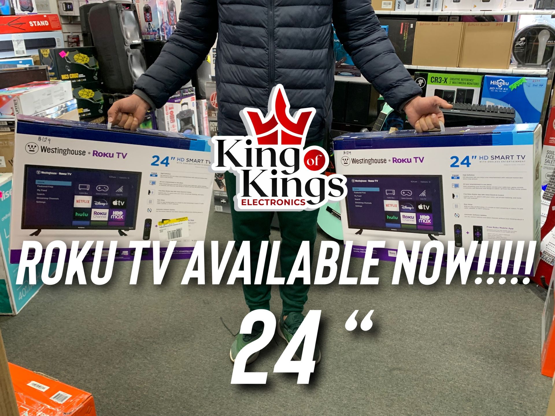 ROKU TV 24” AVAILABLE NOW!!!!!