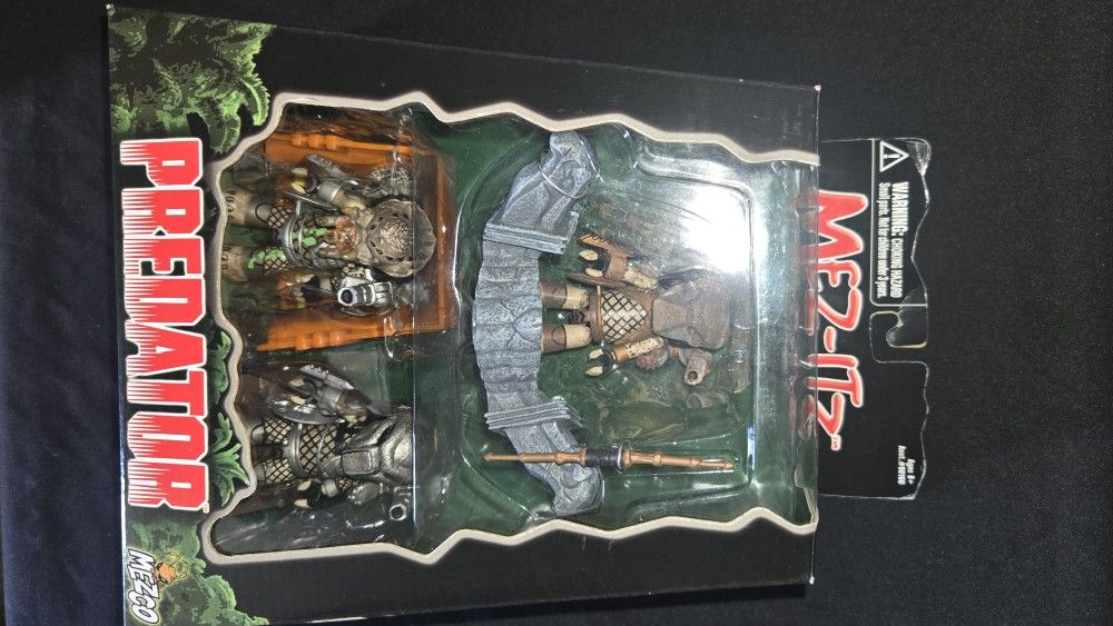 2003 Predator Mez-Itz Mini Figure 3-pack Set Movie Toy Mezco NEW Sealed Box