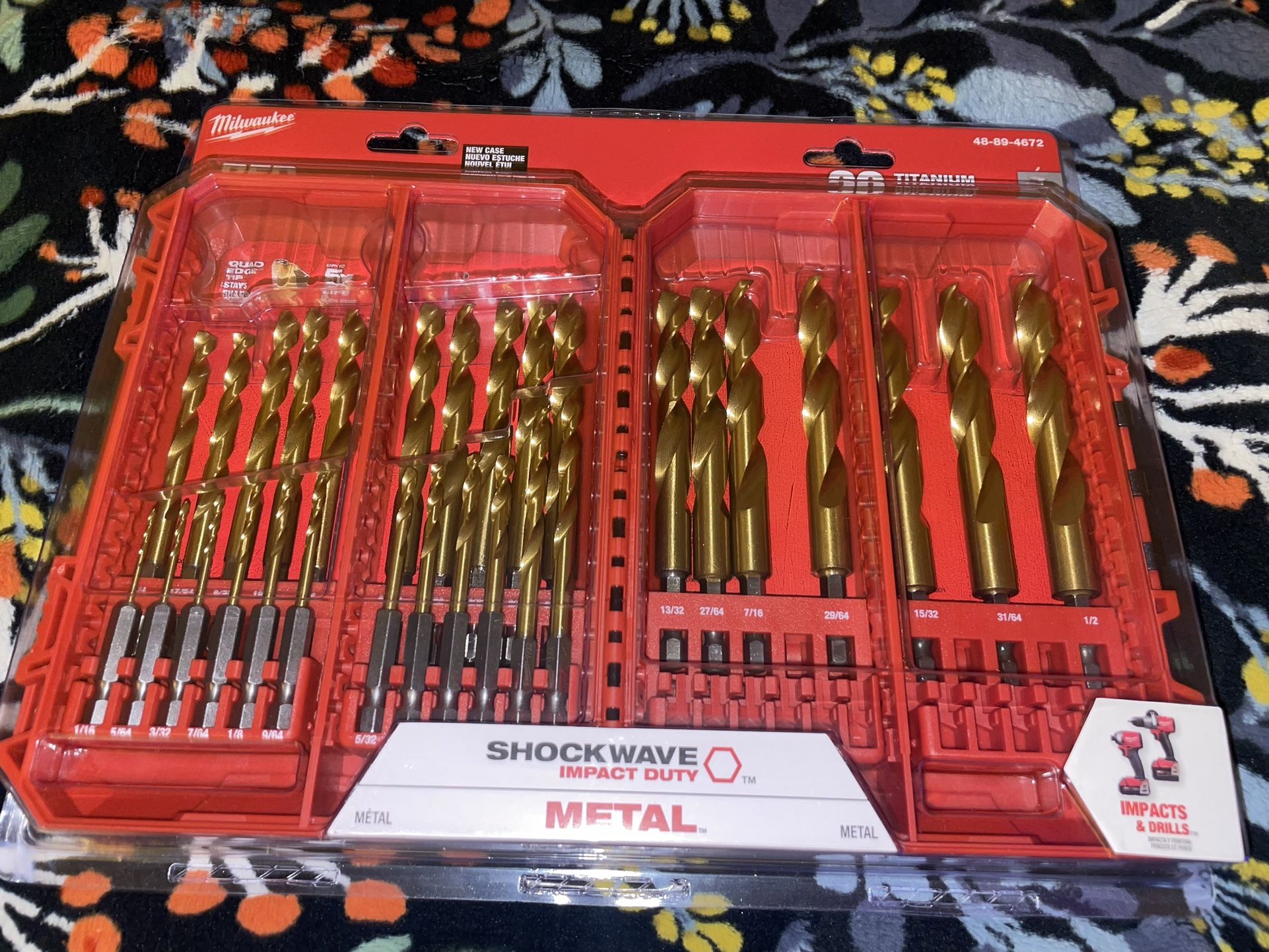 Milwaukee Titanium Drill Bit Set 29pc for Sale in Hawaiian Gardens, CA