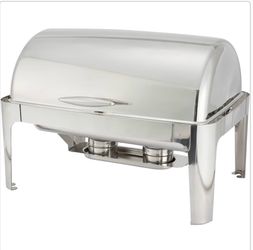 (2pack) Winco Madison 8 Quart Full-Size Roll Top Chafer=Pal-