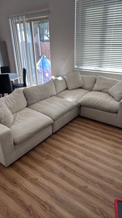 Zone Cream 6 Piece Couch